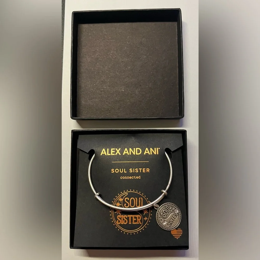 ALEX AND ANI “Soul Sister” Bangle Bracelet NWT in Original Box never worn.